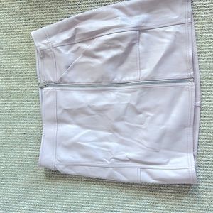 Express leather pink skirt